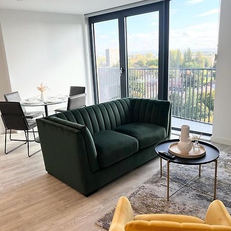 Luxury 2 Bed Apt With City View Manchester Exterior foto